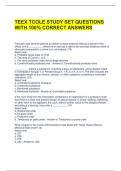 TEEX TCOLE STUDY SET QUESTIONS WITH 100&percnt; CORRECT ANSWERS 
