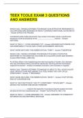 TEEX TCOLE EXAM 3 QUESTIONS AND ANSWERS 