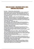 WGS 240 EXAM 1 READINGS WITH 100&percnt; VERIFIED SOLUTIONS&excl;&excl;