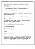 NYC FLSD TEST QUESTIONS WITH COMPLETE SOLUTIONS