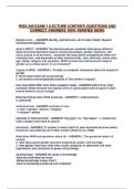 WGS 240 EXAM 1 &lpar;LECTURE CONTENT&rpar; QUESTIONS AND CORRECT ANSWERS 100&percnt; VERIFIED NEW&excl;&excl;