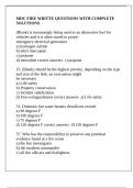 MDC FIRE WRITTE QUESTIONS WITH COMPLETE SOLUTIONS