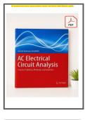 AC Electrical Circuit Analysis&colon; Practice Problems&comma; Methods&comma; and Solutions &ndash; Textbook Study Guide &lpar;ISBN&colon; 9783030609863&rpar;