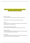 WGU D115 Advanced Pathophysiology Exam Questions 2025 and answers