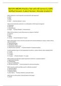 OB&sol;GYN ARDMS Practice Test with All Correct & 100&percnt; Verified Answers &vert;Latest Version&vert; Already Graded A&plus;