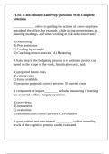 FLSE II 4th edition Exam Prep Questions With Complete Solutions