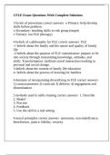 CFLE Exam Questions With Complete Solutions