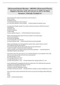 Ultrasound Board Review - ARDMS Ultrasound Physics Registry Review with all Correct & 100&percnt; Verified Answers &vert;Already Graded A&plus;