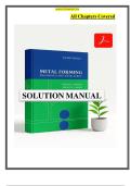 Metal Forming Mechanics & Metallurgy 4th Edition Solutions Manual &ndash; Hosford & Caddell &vert; Complete Step-by-Step Answers PDF