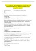 OB&sol;GYN ARDMS Practice Questions with All Correct & 100&percnt; Verified Answers&vert; Actual Complete Exam&vert; Already Graded A&plus;