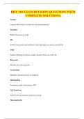 BISC 101 EXAM REVISION QUESTIONS WITH COMPLETE SOLUTIONS