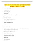 BISC 101 EXAM UPDATED QUESTIONS WITH COMPLETE SOLUTIONS