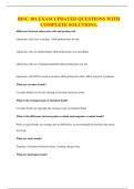 BISC 101 EXAM UPDATED QUESTIONS WITH COMPLETE SOLUTIONS&period;