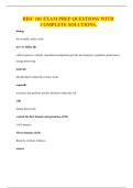 BISC 101 EXAM PREP QUESTIONS WITH COMPLETE SOLUTIONS