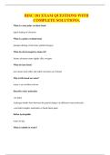 BISC 101 EXAM QUESTIONS WITH COMPLETE SOLUTIONS