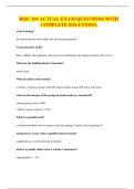 BISC 101 ACTUAL EXAM QUESTIONS WITH COMPLETE SOLUTIONS