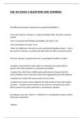 CSD 101 EXAM 2 QUESTIONS AND ANSWERS&period;