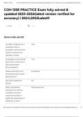 CON 1300 PRACTICE Exam fully solved & updated 2025-2026&lpar;latest version verified for accuracy&rpar; &vert; 20242025Latest&excl;&excl;