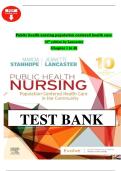 Public Health Nursing&colon; Population-Centered Health Care in the Community &vert; Complete Test Bank with Answers &vert; ISBN-13 978-0323882828