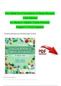 TEST BANK &ndash; Calculation of Drug Dosages&comma; 12th Edition by Sheila J&period; Ogden & Linda K&period; Fluharty 9780323826228&comma; Covering Chapters 1-19 &vert; Includes Rationales &vert;Complete Guide Graded A&plus;