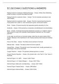 EC 202 EXAM 2 QUESTIONS & ANSWERS