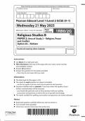 2025 Pearson Edexcel GCSE Religious Studies B Paper 2 &lpar;1RB0&sol;2G&colon; Sikhism&rpar;