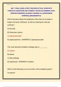 A&P 1 FINAL EXAM LATEST 2025&sol;2026 ACTUAL EXAM WITH  COMPLETE QUESTIONS AND CORRECT DETAILED ANSWERS &lpar;100&percnt;  VERIFIED ANSWERS&rpar; &vert;ALREADY GRADED A&plus;&vert; &vert;&vert;PROFESSOR  VERIFIED&vert;&vert; &vert;&vert;BRANDNEW&excl;&excl;&excl;&vert;&vert; 