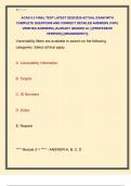 ACAS 5&period;3 FINAL TEST LATEST 2025&sol;2026 ACTUAL EXAM WITH  COMPLETE QUESTIONS AND CORRECT DETAILED ANSWERS &lpar;100&percnt;  VERIFIED ANSWERS&rpar; &vert;ALREADY GRADED A&plus;&vert; &vert;&vert;PROFESSOR  VERIFIED&vert;&vert; &vert;&vert;BRANDNEW&excl;&excl;&excl;&vert;&vert;