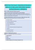 AMLS Post Test Exam &vert; Questions & Answers - &lpar;100 out of 100&rpar; Latest 2025&sol;2026 Update &vert;  Verified Solutions &vert; GRADED A