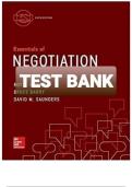 Essentials of Negotiation &ndash; 6th Edition &lpar;Roy J&period; Lewicki&comma; Bruce Barry&comma; David M&period; Saunders&rpar; &ndash; Complete Test Bank with Answers