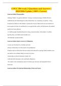 COUC 504 week 3 Questions and Answers &vert; 2025&sol;2026 Update &vert; 100&percnt; Correct