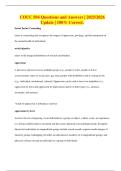 COUC 504 Questions and Answers &vert; 2025&sol;2026 Update &vert; 100&percnt; Correct