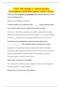 COUC 504 Module 1&colon; Cultural Identity Development &vert; 2025&sol;2026 Update &vert; 100&percnt; Correct