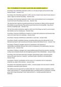PHIL 1273 BUSINESS ETHICS EXAM 2 QUESTIONS AND ANSWERS GRADED A&plus;