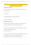 D312 Exam 3 Latest update 2025&sol;2026&colon; Questions with 100&percnt; correct answers