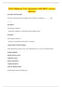 D312 Midterm Test&colon; Questions with 100&percnt; correct answers
