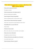 WGU D312 integumentary system&colon; -Questions with 100&percnt; correct answers
