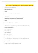 D312 Test-Questions with 100&percnt; correct answers
