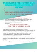 TFM08 EXAM  THE FIRE SPRINKLER RULES&colon; 2025&sol;2026&comma; WITH CORRECT&sol;ACCURATE ANSWERS