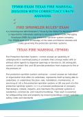 TFM08 EXAM   TEXAS FIRE MARSHAL&colon; 2025&sol;2026 WITH CORRECT&sol;ACCURATE ANSWERS
