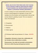 MENTAL HEALTH RN ATI PROCTORED EXAM LATEST 2025&sol;2026  ACTUAL EXAM WITH COMPLETE QUESTIONS AND CORRECT  DETAILED ANSWERS &lpar;100&percnt; VERIFIED ANSWERS&rpar; &vert;ALREADY  GRADED A&plus;&vert; &vert;&vert;PROFESSOR VERIFIED&vert;&vert; &vert;&vert;BRANDNEW&excl;&excl;&excl;&vert;&vert; 