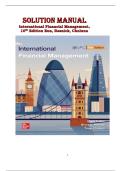 International Financial Management 10 e&ndash; Solution Manual &vert; Complete Chapter Answers and Case Solutions