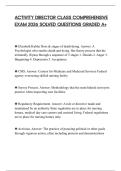 ACTIVITY DIRECTOR CLASS COMPREHENSIVE EXAM 2026 SOLVED QUESTIONS GRADED A&plus;
