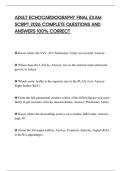 ADULT ECHOCARDIOGRAPHY FINAL EXAM SCRIPT 2026 COMPLETE QUESTIONS AND ANSWERS 100&percnt; CORRECT