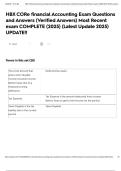 HBX CORe financial Accounting Exam Questions and Answers &lpar;Verified Answers&rpar; Most Recent exam COMPLETE &lpar;2025&rpar; &lpar;Latest Update 2025&rpar; UPDATE&excl;&excl; Flashcards &lowbar; Quizlet&period;pdf