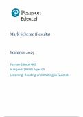 2025 Pearson Edexcel A LEVEL Gujarati PAPER 3 MARK SCHEME &lpar;9GU0&sol;03
