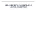 MECHANICS EXAM NEIEP EXAM QUESTIONS AND ANSWERS 100&percnt; CORRECT&excl;&excl;
