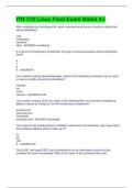 ITN 170 Linux Final Exam Rated A&plus;