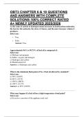 OBT3 CHAPTER 6 & 10 QUESTIONS AND ANSWERS WITH COMPLETE SOLUTIONS 100&percnt; CORRECT RATED A&plus; NEWLY UPDATED 2025&sol;2026