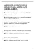 AMERICAN RED CROSS LIFEGUARDING ACTUAL EXAM 2026 QUESTIONS WITH ANSWERS GRADED A&plus;